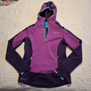 Pearl Izumi Elite women's Small 2 tone purple teal long sleeve thermal sweater